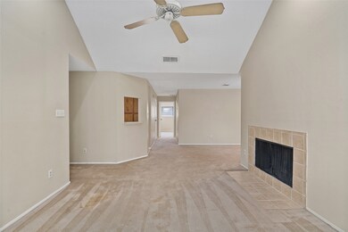 An expansive view from the living room, through to