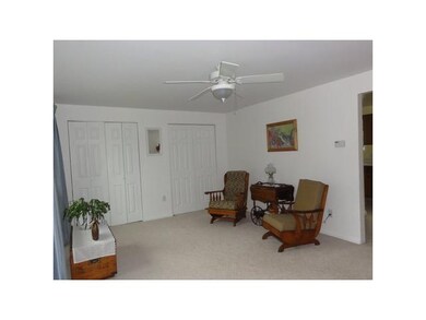 Living Room Notice the 2 closets in the living roo