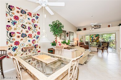 Dining room featuring light tile patterned floors,