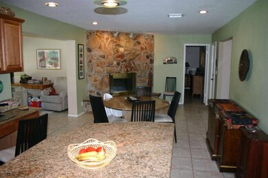 Fireplace in the kitchen