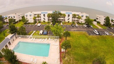 Pool and Building Front View