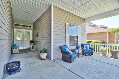 The porch area and garage were extended by 2 feet when the home was built