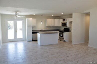 French doors leading to the back covered patio.