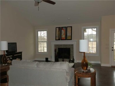 Great Room. The great room also features one of two gas fireplaces.