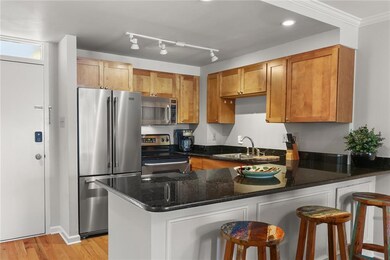 Kitchen at the front of the unit.