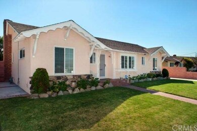 View of house from the left.  Note block walls on 