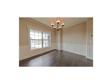 Pre-finished Hand-scrapped hardwood floors in entr