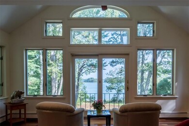 View from the main floor at high tide.