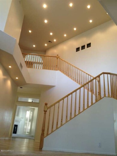Beautiful recessed lighting from entry..