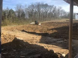 View from wrap around covered back porch.