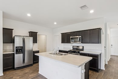 kitchen area with breakfast bar