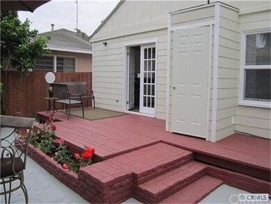 Redwood Decking in Backyard