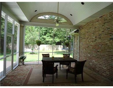Patio/Deck. Custom Screened Brick Patio with Barre