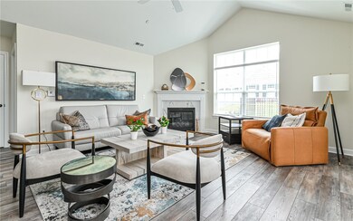 Living Area with Fireplace