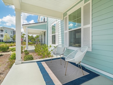 Enjoy greeting neighbors from your front patio.