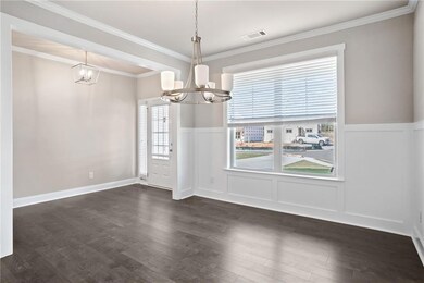 Unfurnished dining area with plenty of natural lig