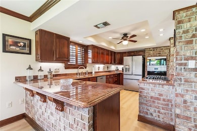 kitchen area and breakfast bar