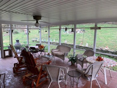 Screened in back patio