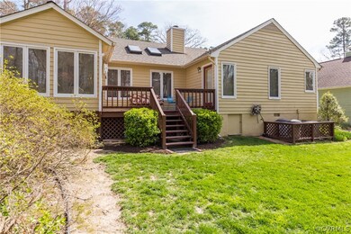 Rear view of home.
