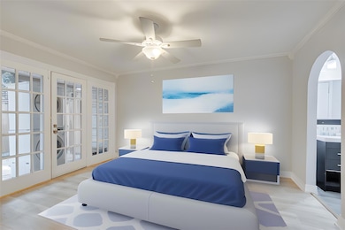 Unit 102- master bedroom with private entrance to 