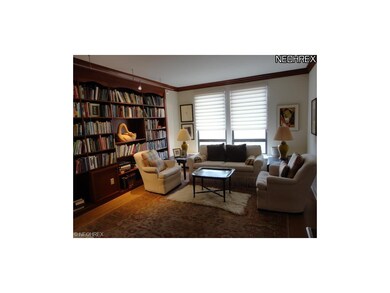 built in book shelves & crown moldings in the 2nd 