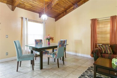Roof (2012 ), spacious dining area, light fixture