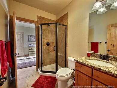 Bathroom. Lower level Bunk room Bath.