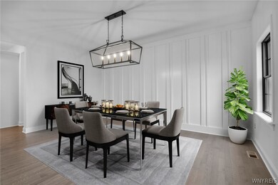 Photos have been staged with furnishings for visua