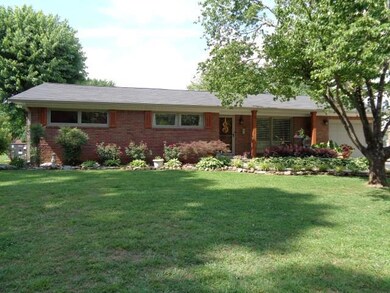 Lush landscaped yard