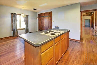 eat in kitchen with laundry closet