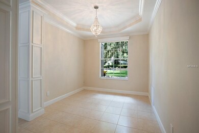 Formal dining room with trey ceiling. 14x10