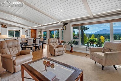 Living room with Pikes Peak View