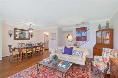 This view shows how much space there is for a full dining room table!