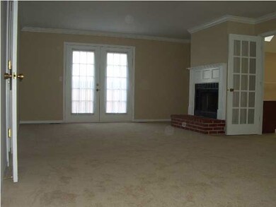 Master Suite - cozy fireplace with french doors th