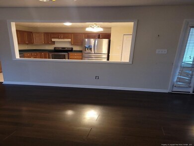 Kitchen View through Living Room View