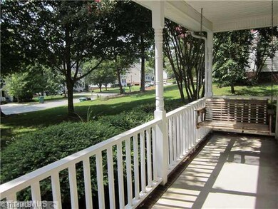 Exterior Front. Rocking chair front porch.