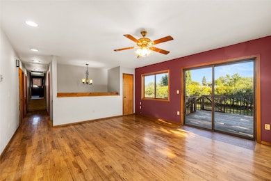 Dazzling wood flooring in living room!