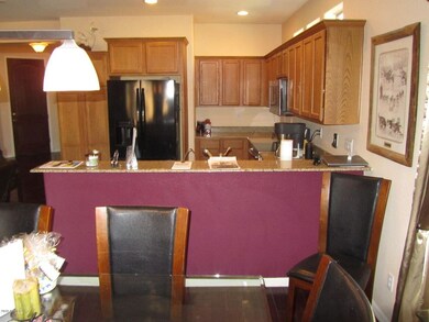 Kitchen from dining area