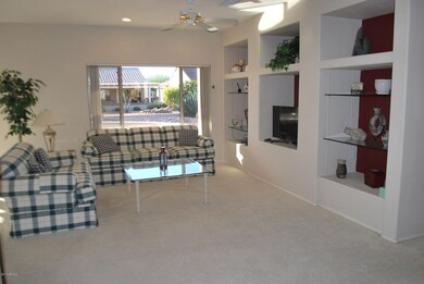 Great room w/ media wall