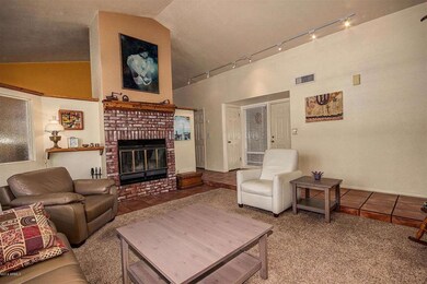 Living Room With Fireplace