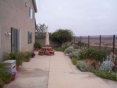 Rear patio and view. 