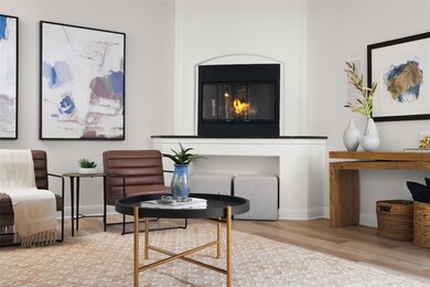 Living area featuring wood finished floors and a 