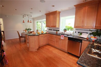 Spacious kitchen with stainless steal appliances a