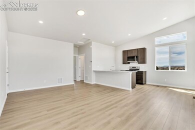 Unfurnished living room featuring recessed lightin