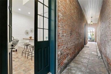 Front door entry also leads to shared courtyard