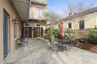 Both French Doors open to the relaxing French Quar