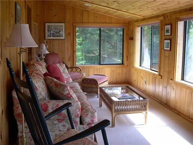 Enclosed Porch. Sunny enclosed porch...