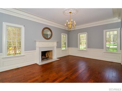 Formal Living Area with Gorgeous Fireplace, Crown 