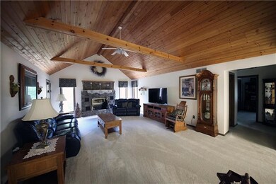 Open floor plan, living room with spectacular knot