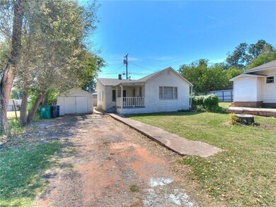 Front view, detached one car garage